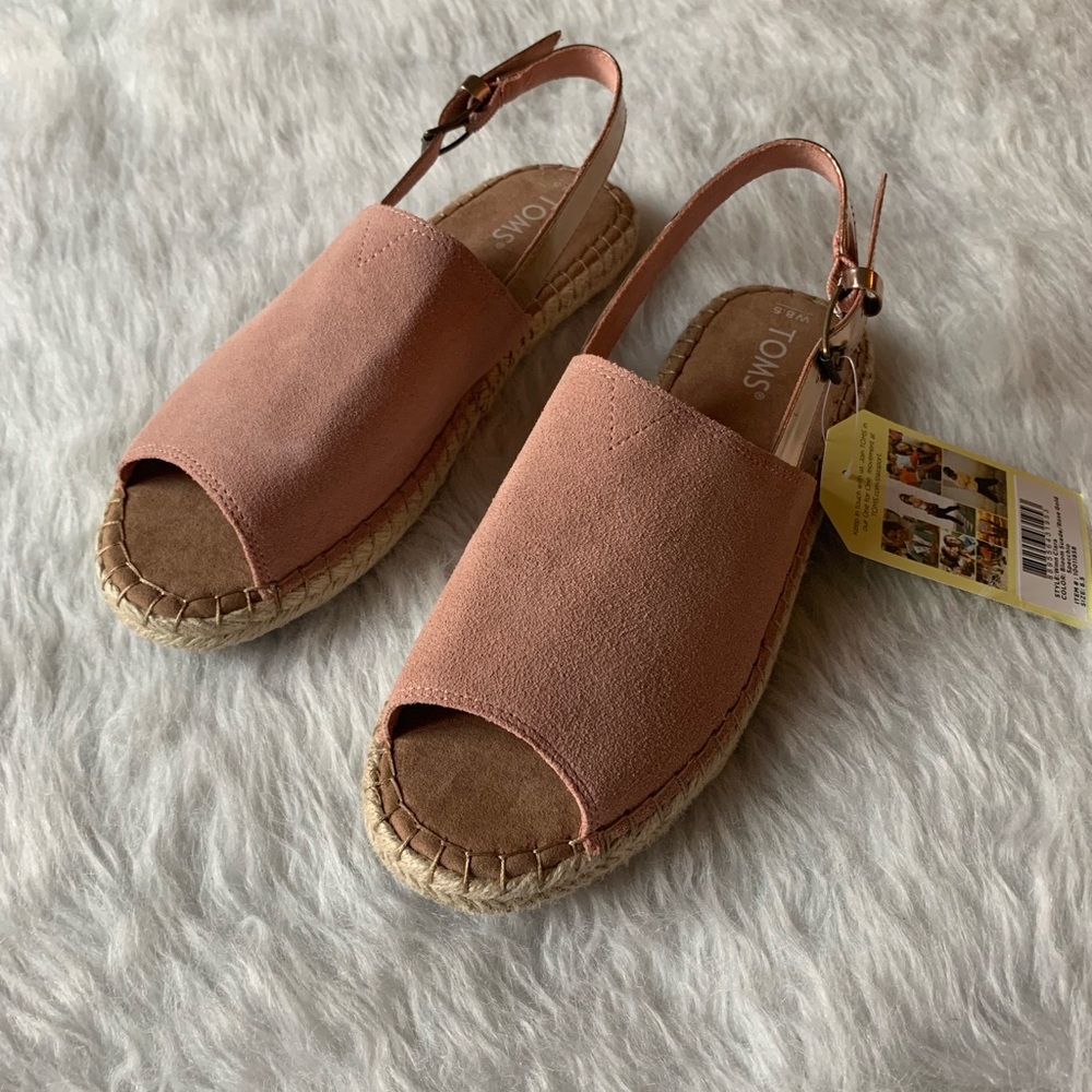 NIB TOMS Clara Espadrille Slingback Sandal - Picture 3 of 8